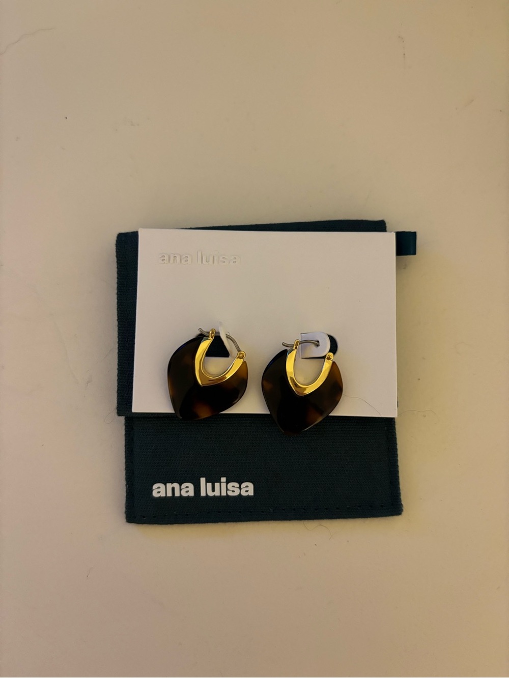 NWT Ana Luisa Spencer Tortoise earrings